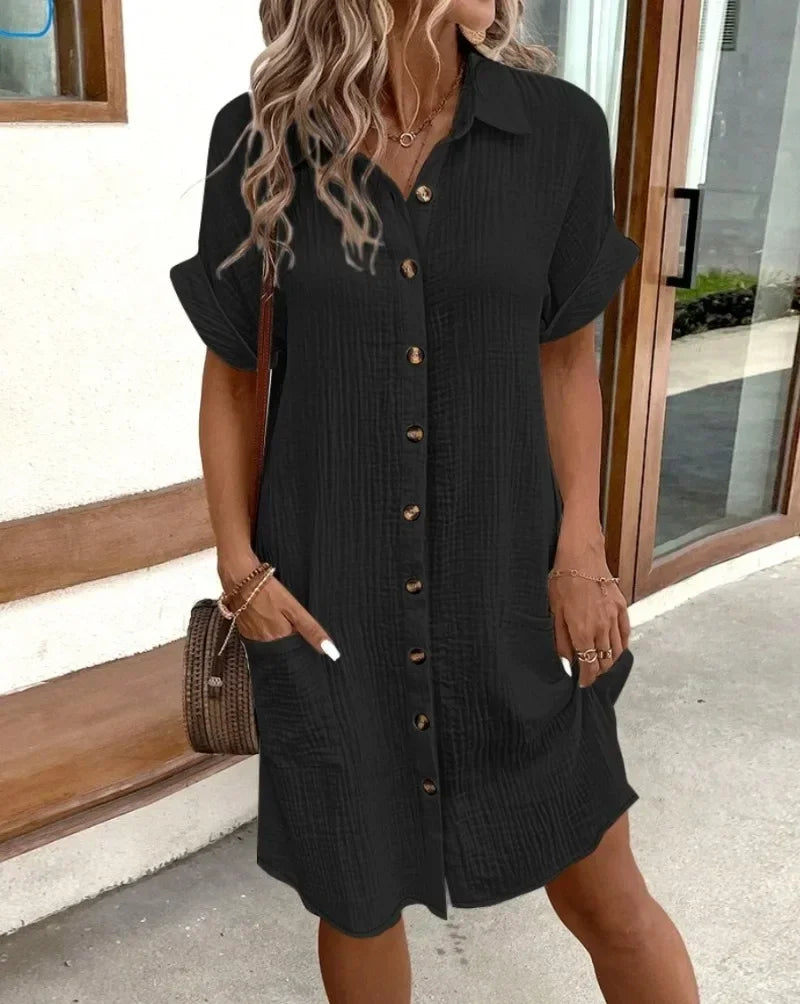 ELLA | Mini dress with layered tummy coverage