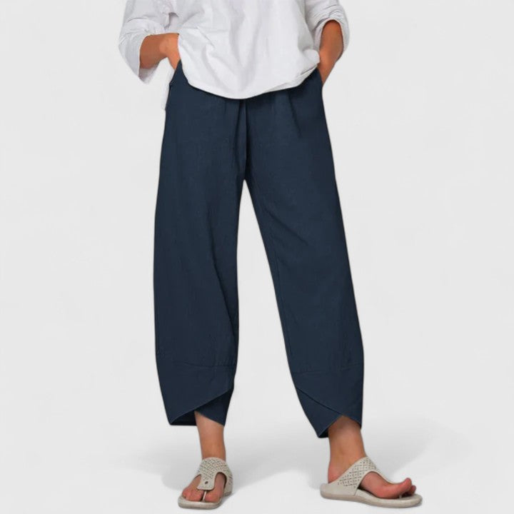 PRISM | Relaxed wide-leg pants with vintage print
