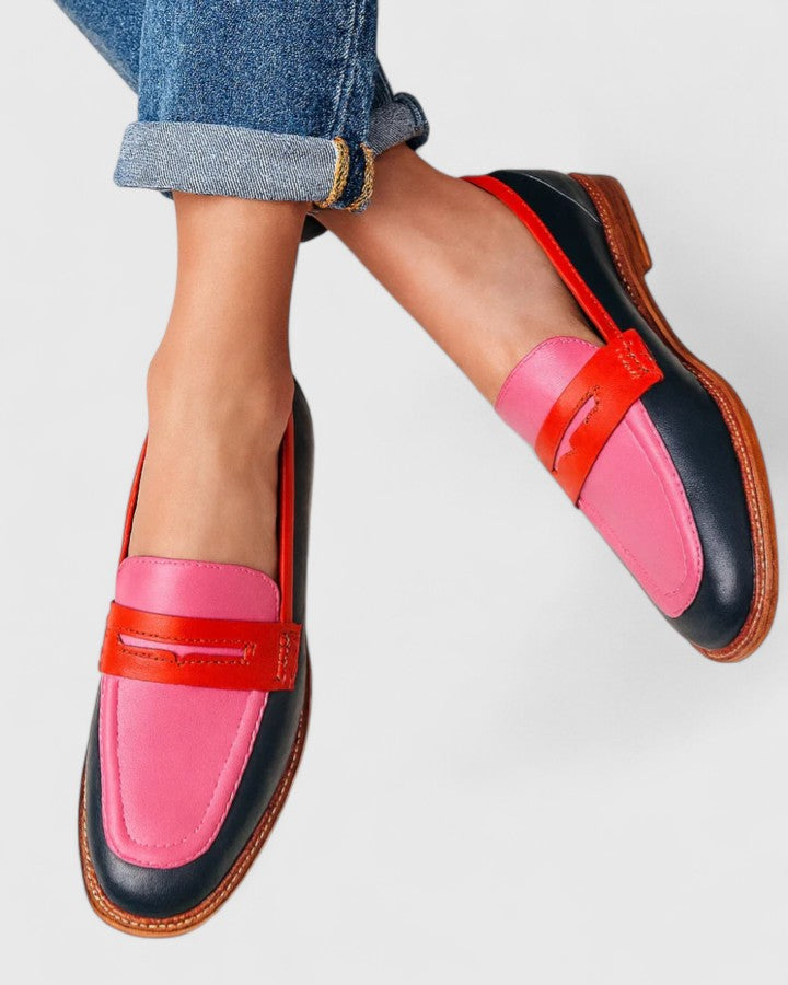 ALISETTE | Loafers with ankle strap and open design
