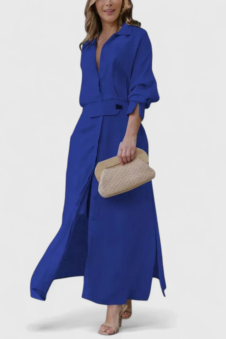 MONIQUE | Flowy maxi dress with V-neck