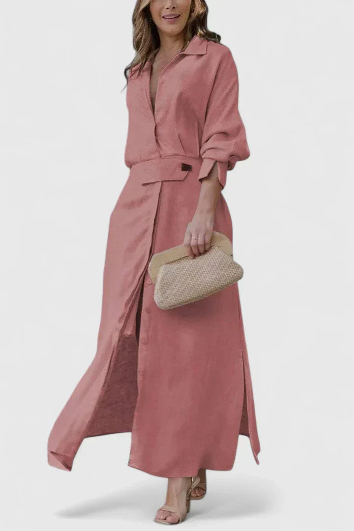 MONIQUE | Flowy maxi dress with V-neck