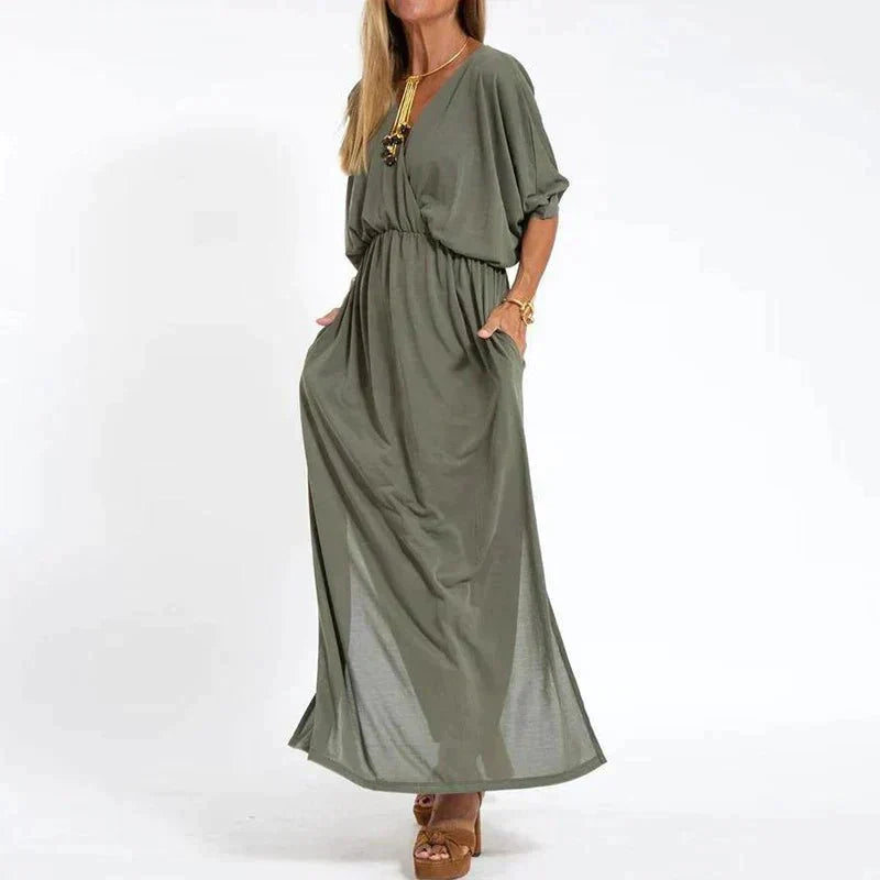 AVA | Sleeveless vintage-style midi dress
