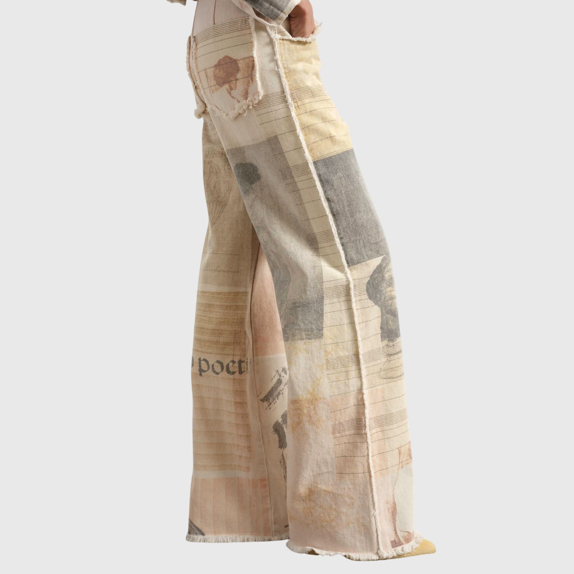 ALMA | Wide-leg pants with raw-cut hem