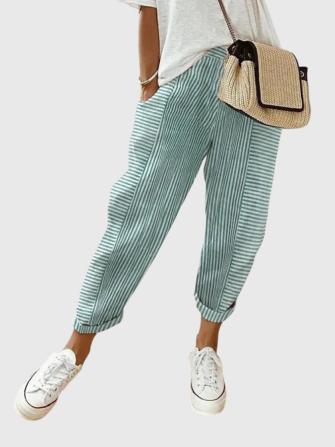 AUTUMN | Drawstring pants with elastic waist