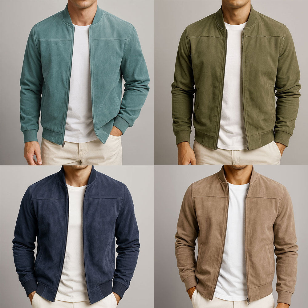 Logan – Suede Bomber Jacket – Urban Classic Design