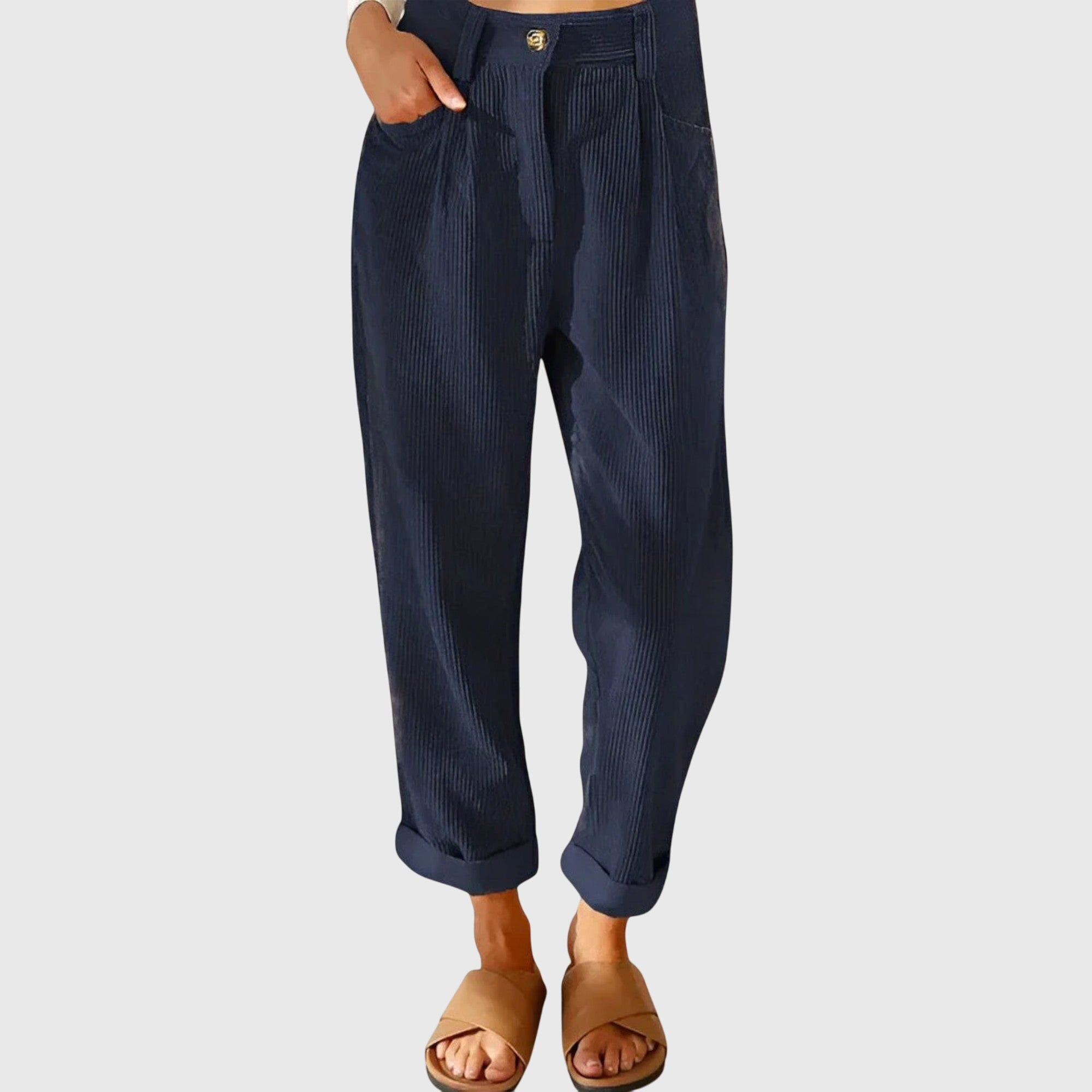 JANA | Straight-cut corduroy pants