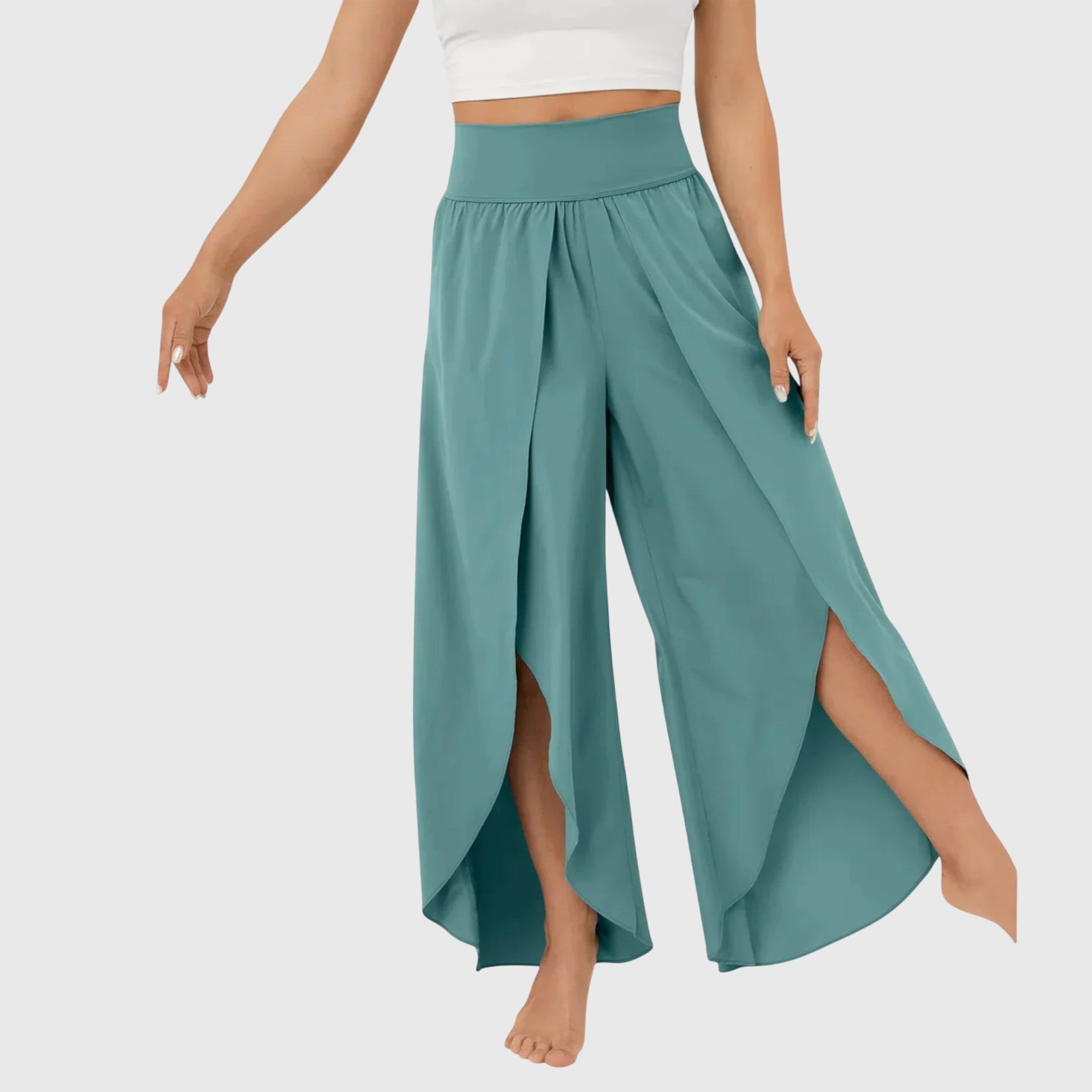 SKYLAR | Relaxed wide-leg pants with built-in shorts