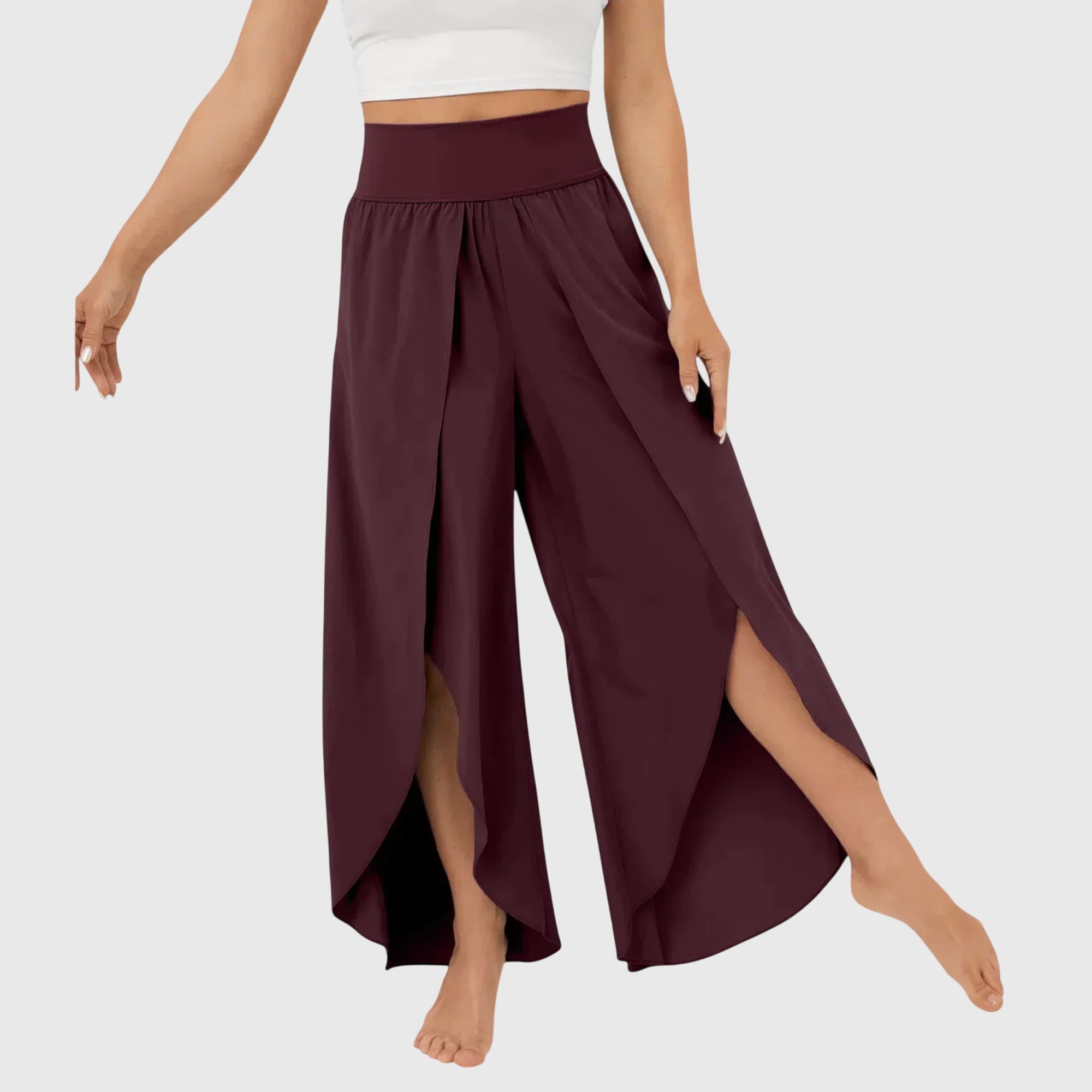 SKYLAR | Relaxed wide-leg pants with built-in shorts