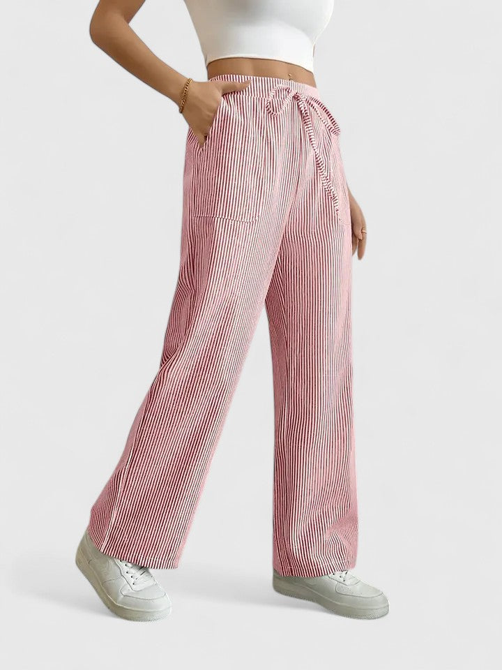 TATIENNE | Wide-leg pants with drawstring waist