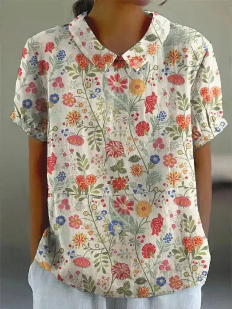 AVA | Relaxed short-sleeve shirt in soft fabric