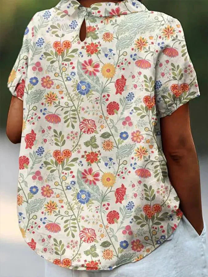 AVA | Relaxed short-sleeve shirt in soft fabric
