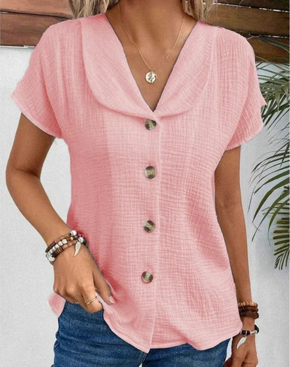 CASIA | Soft-touch button-down blouse