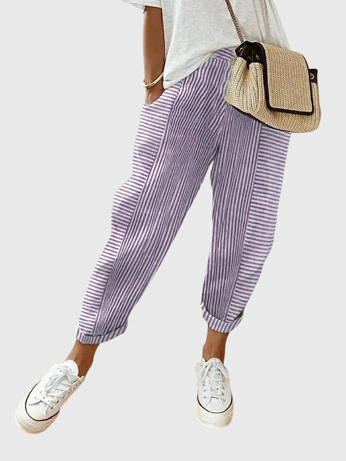 AUTUMN | Drawstring pants with elastic waist