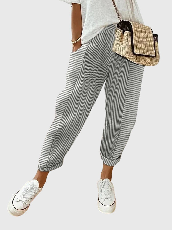 AUTUMN | Drawstring pants with elastic waist