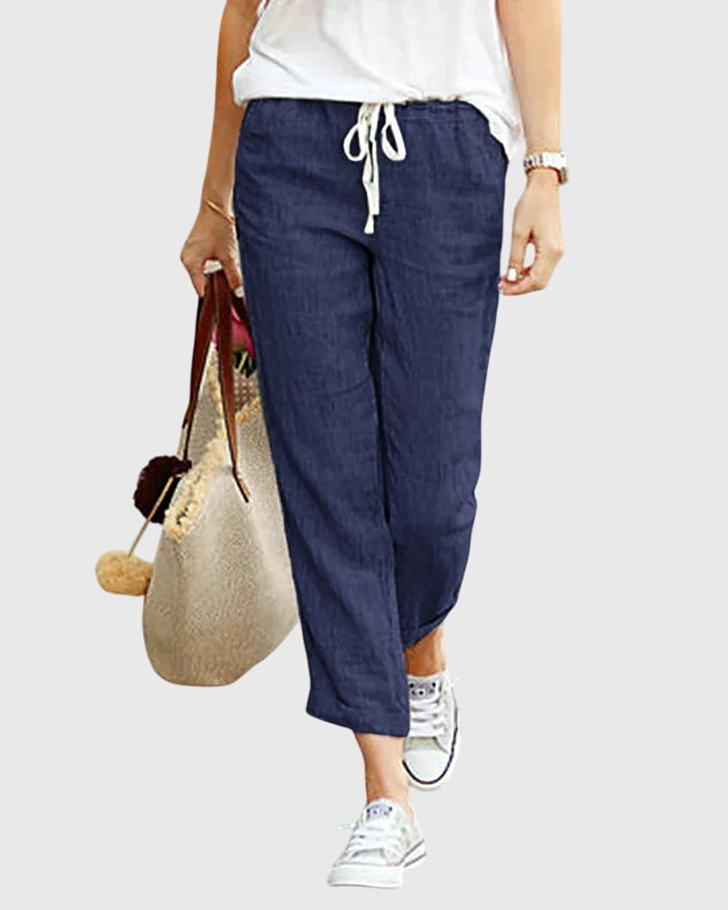 ZANRA | Lounge pants with elastic drawstring waist