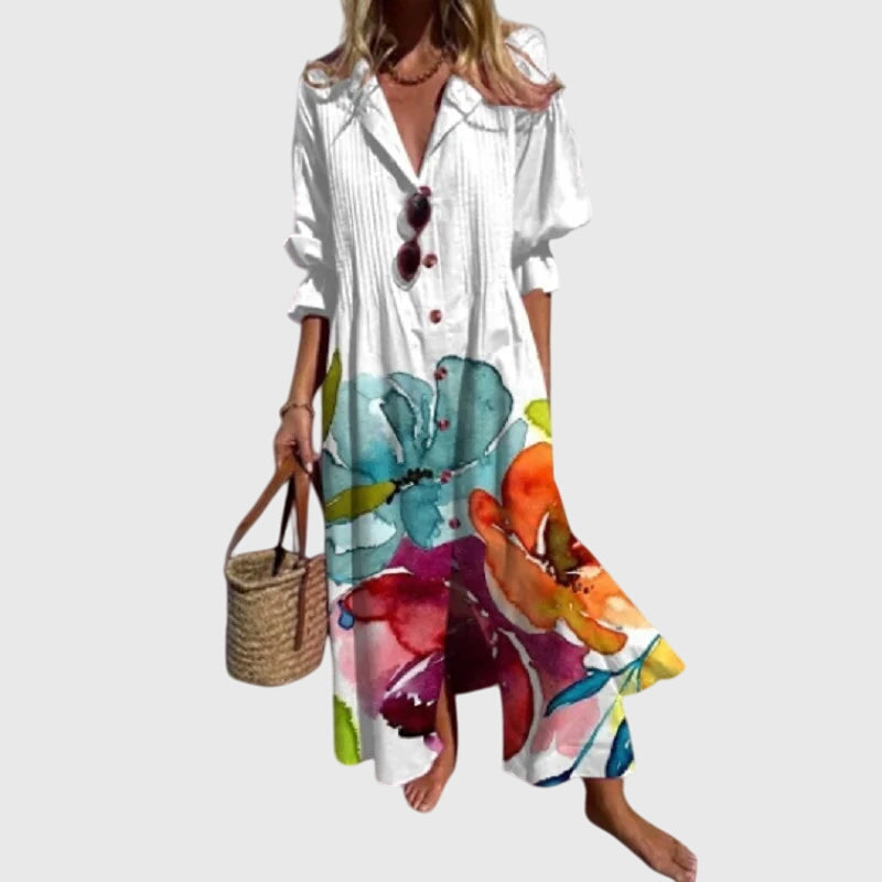 ZARIAH | Flowy bohemian dress with relaxed silhouette