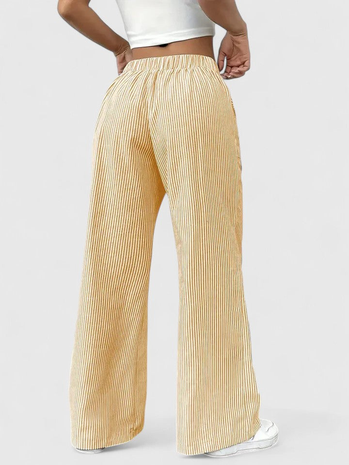 TATIENNE | Wide-leg pants with drawstring waist