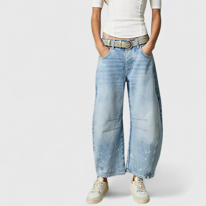 RAIN | Wide-leg pants with relaxed fit