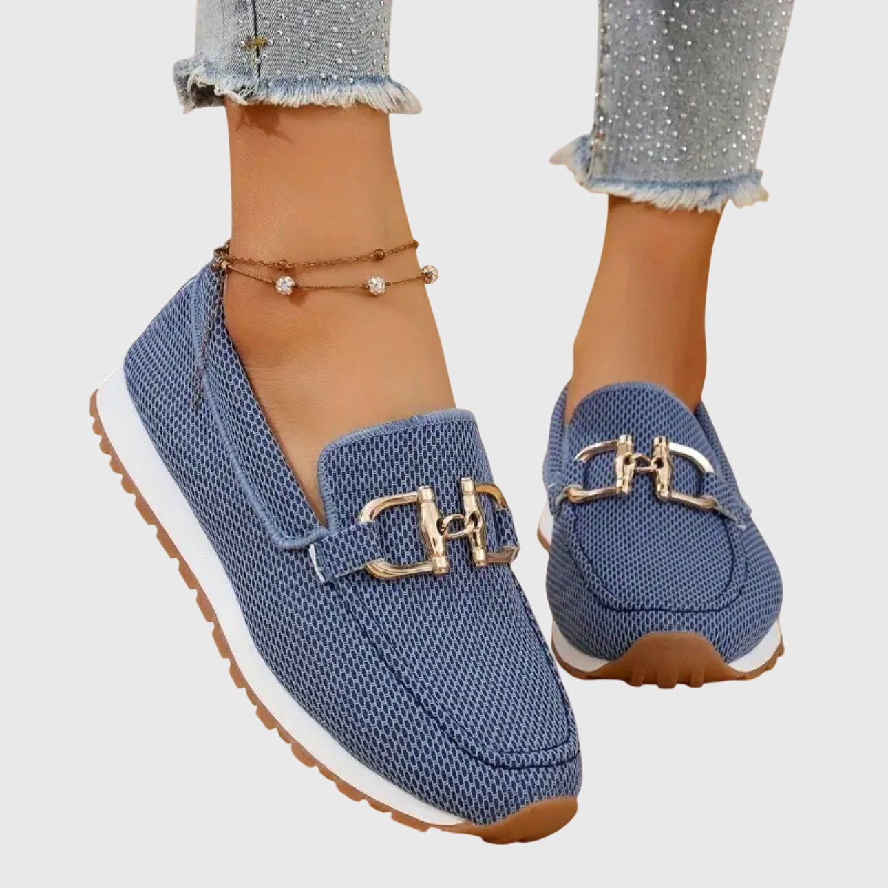 SUSIE | Loafers with smooth structured finish