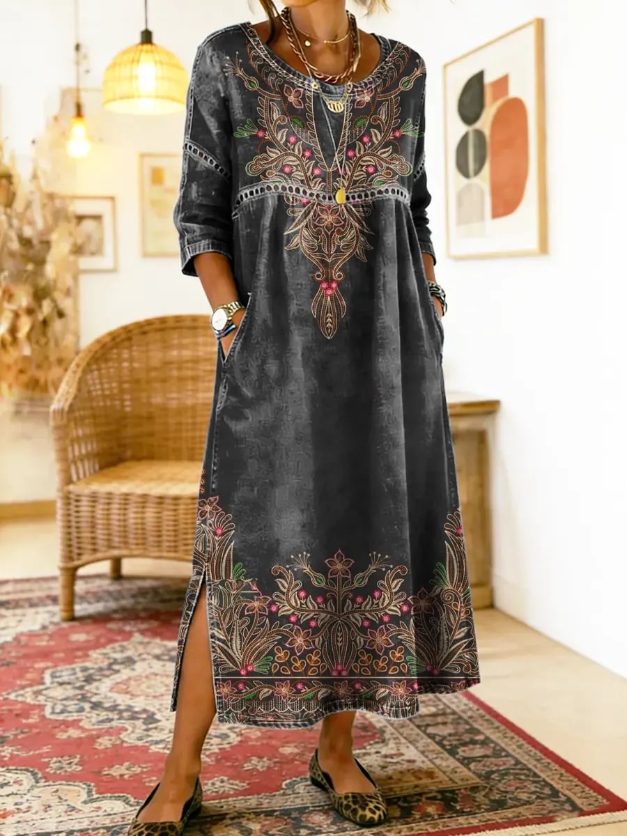 ANTONIA | Printed dress in soft-touch fabric