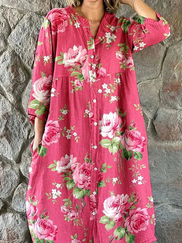 MATHILDE | Floral maxi dress for summer days
