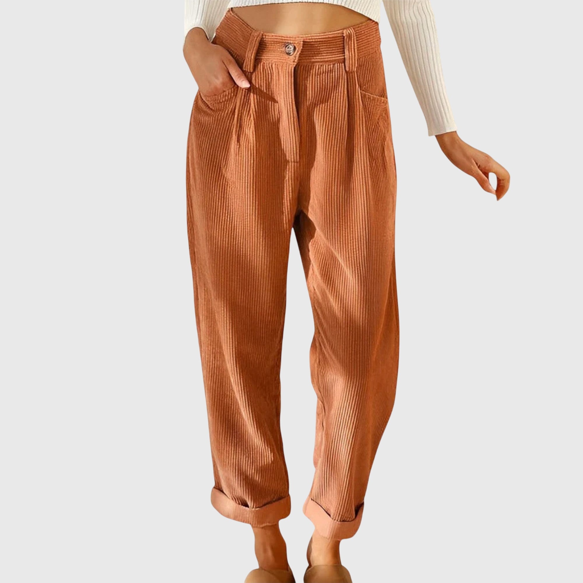 JANA | Straight-cut corduroy pants