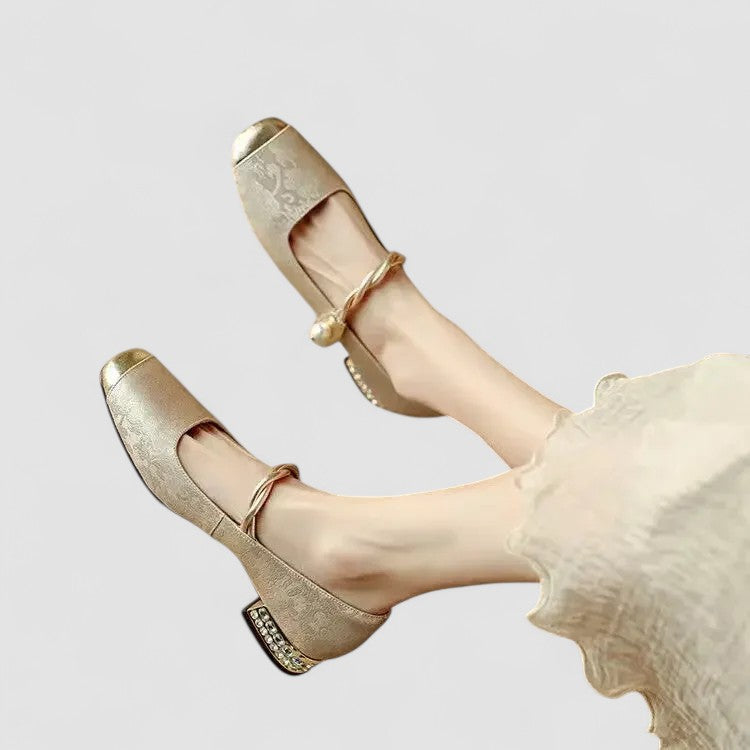 CHRYSTAHH | Mary Jane shoes with block heel
