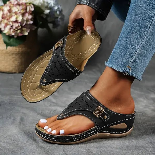 GILLIAN | Orthopedic sandal with wedge heel