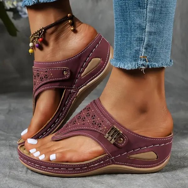 GILLIAN | Orthopedic sandal with wedge heel