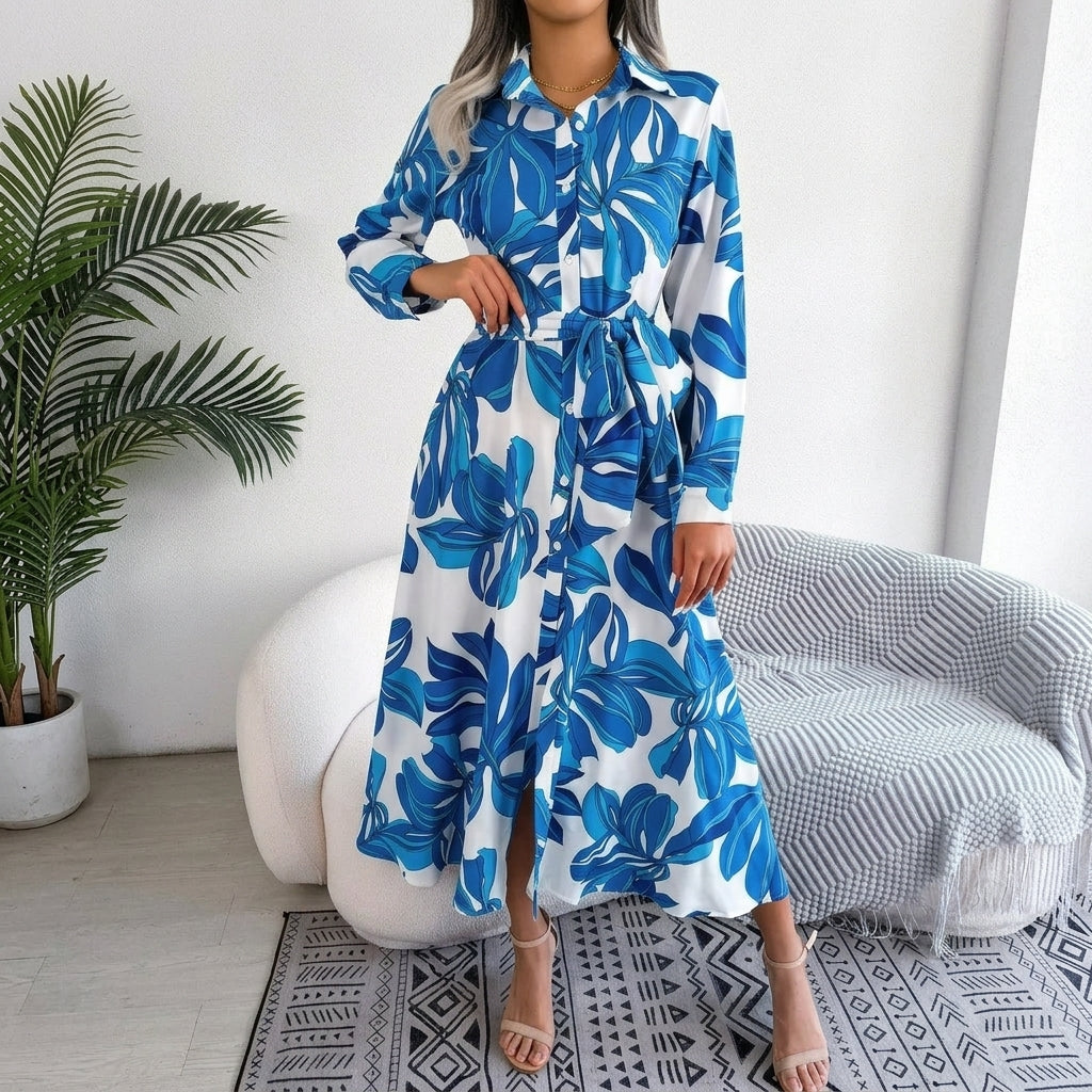 JASMINE | Floral shirt-dress for summer days