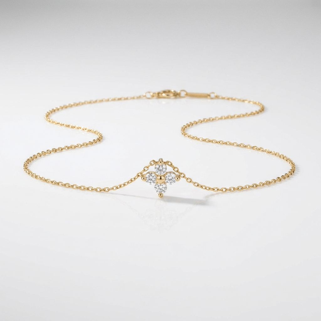 DAISY | Zirconia flower pendant necklace in gold or silver