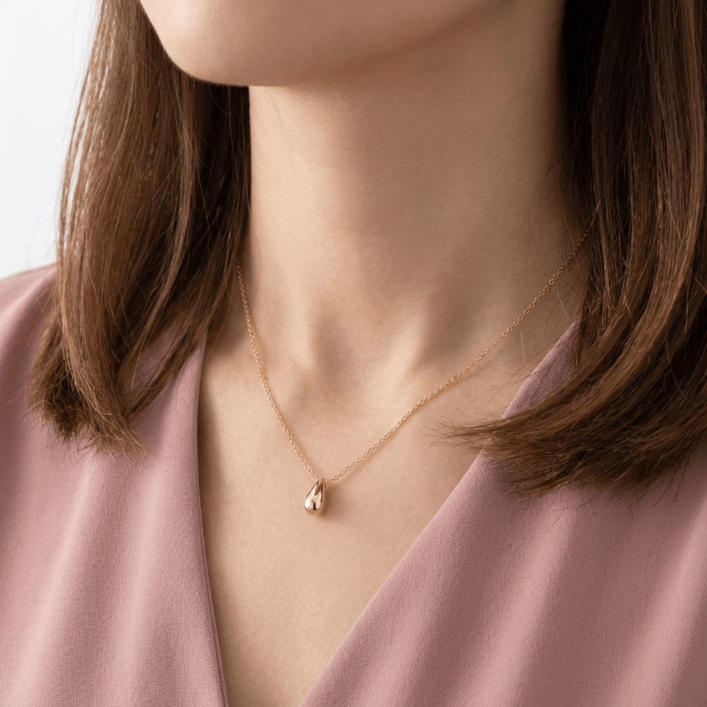 EDEN | Teardrop pendant necklace in 925 silver