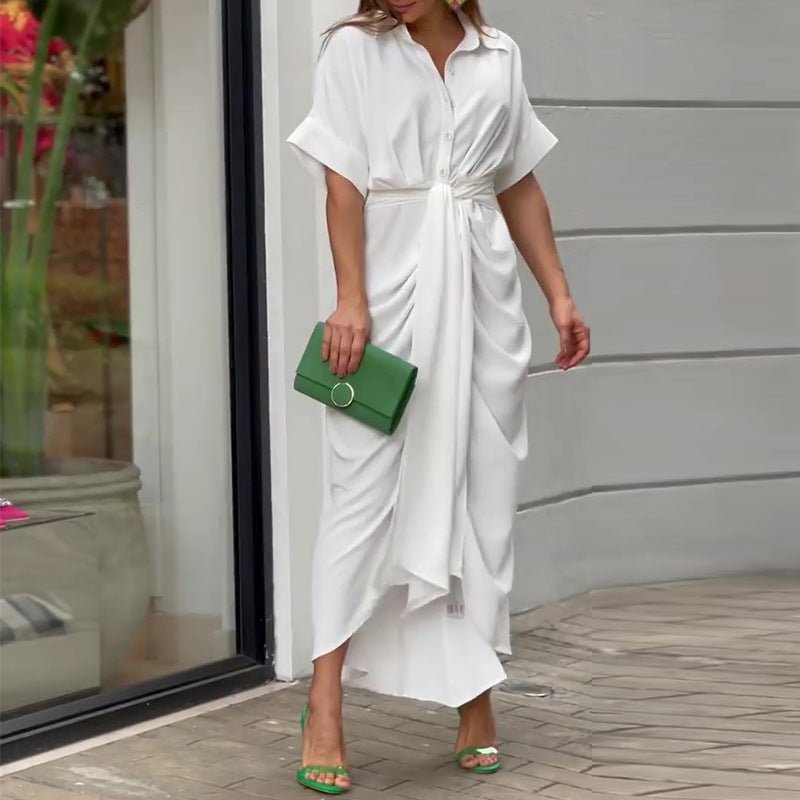 JENNY | Fitted midi dress with classic neckline