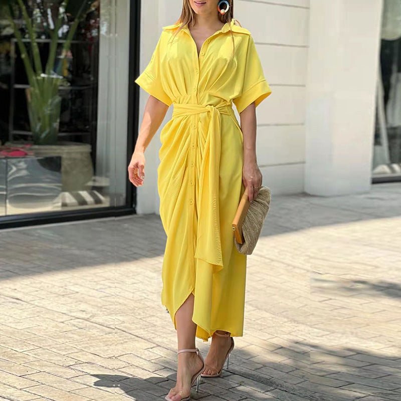 JENNY | Fitted midi dress with classic neckline