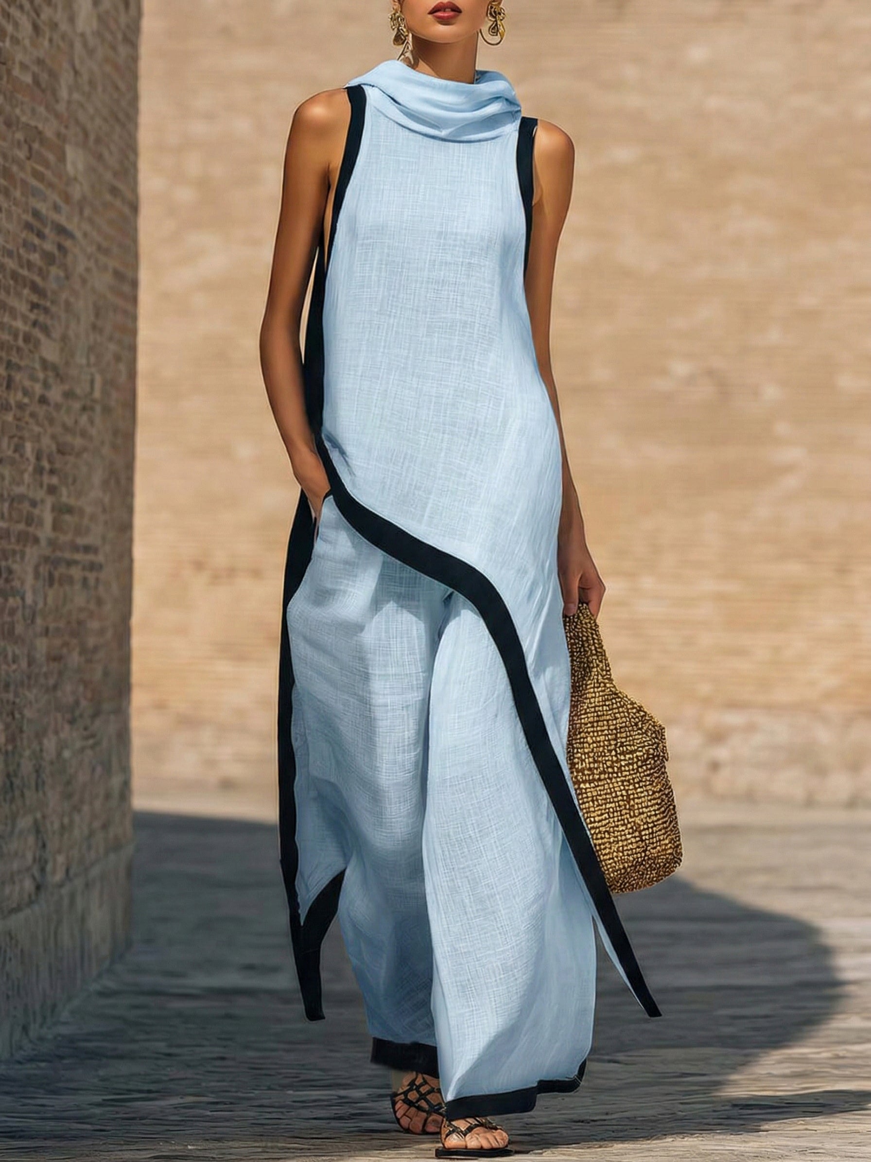 EDEN | Relaxed two-piece with wide-cut pants