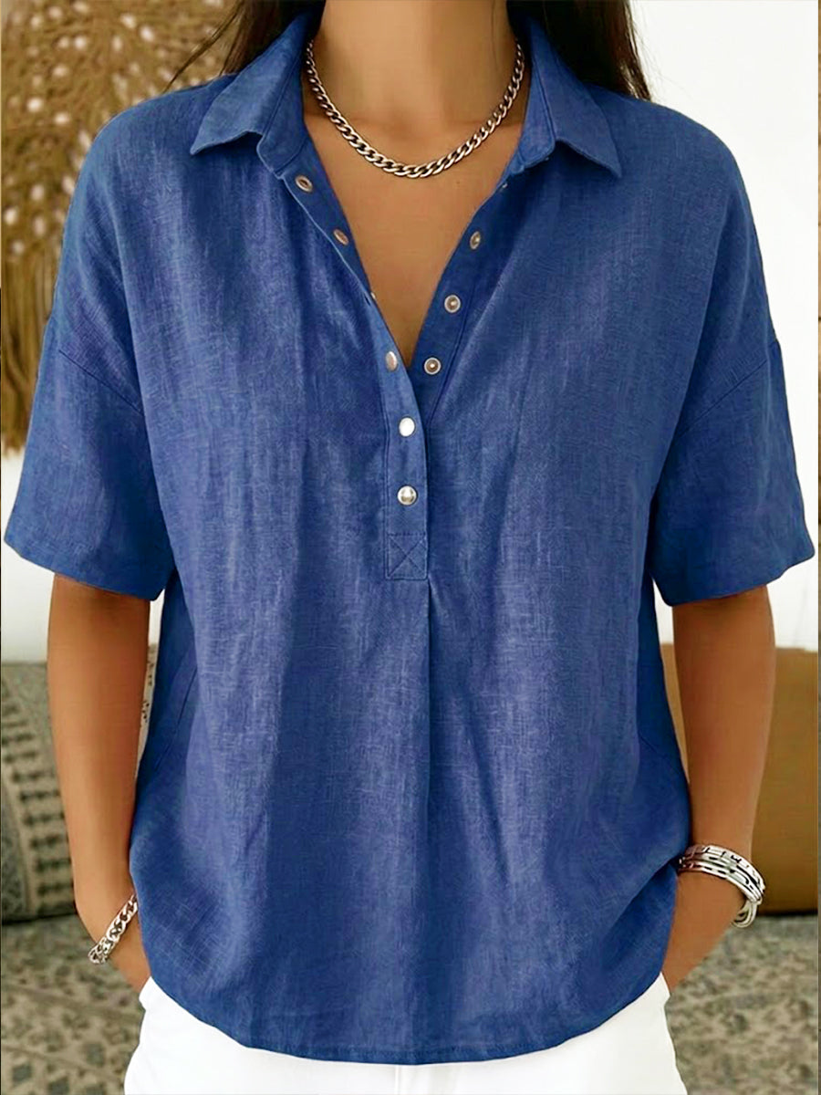 BILLIE | Relaxed polo shirt with short sleeves