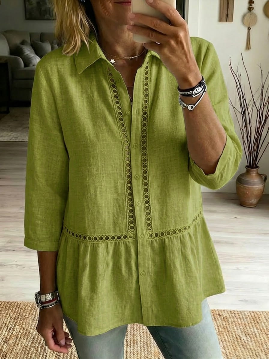FRANKIE | Patchwork shirt for weekend and brunch