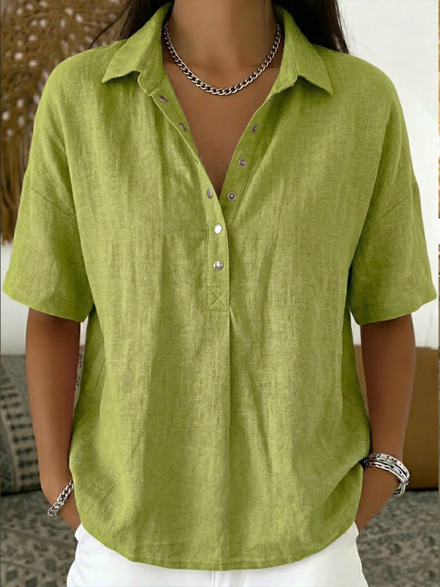 BILLIE | Relaxed polo shirt with short sleeves