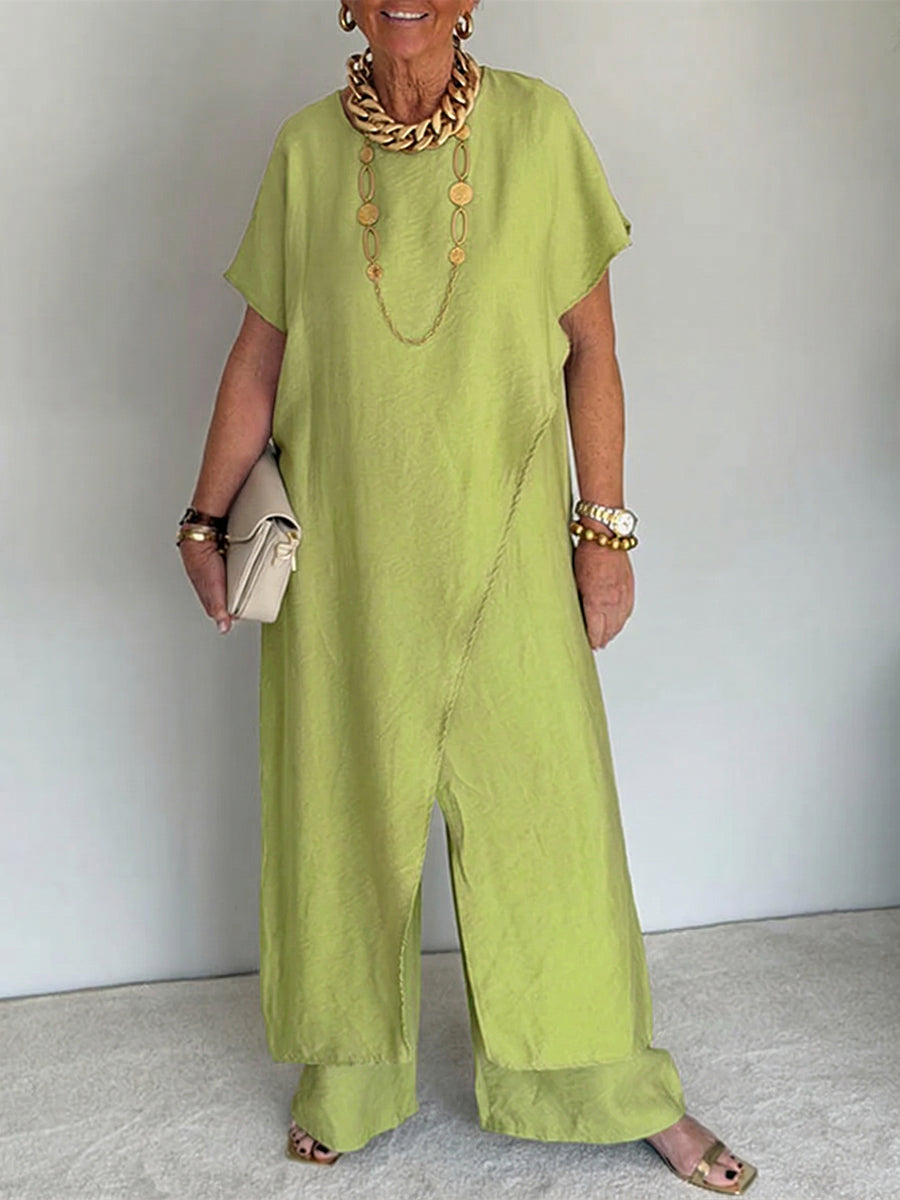 FRANKIE | Asymmetric two-piece set for weekend wear
