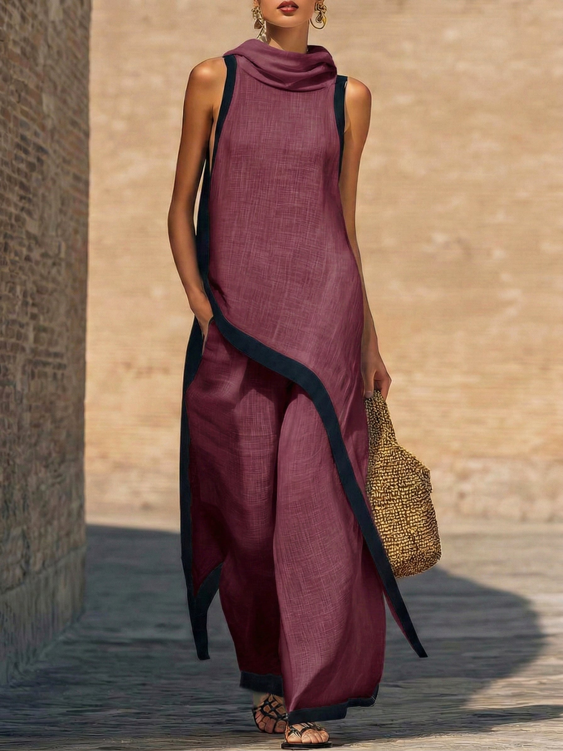 EDEN | Relaxed two-piece with wide-cut pants