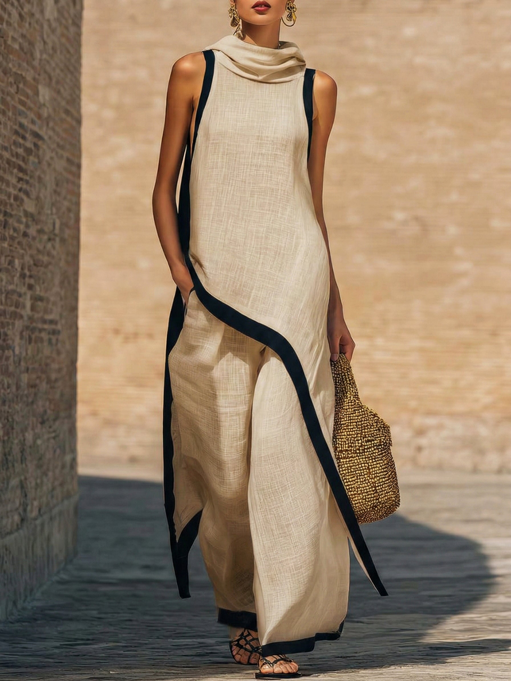 EDEN | Relaxed two-piece with wide-cut pants