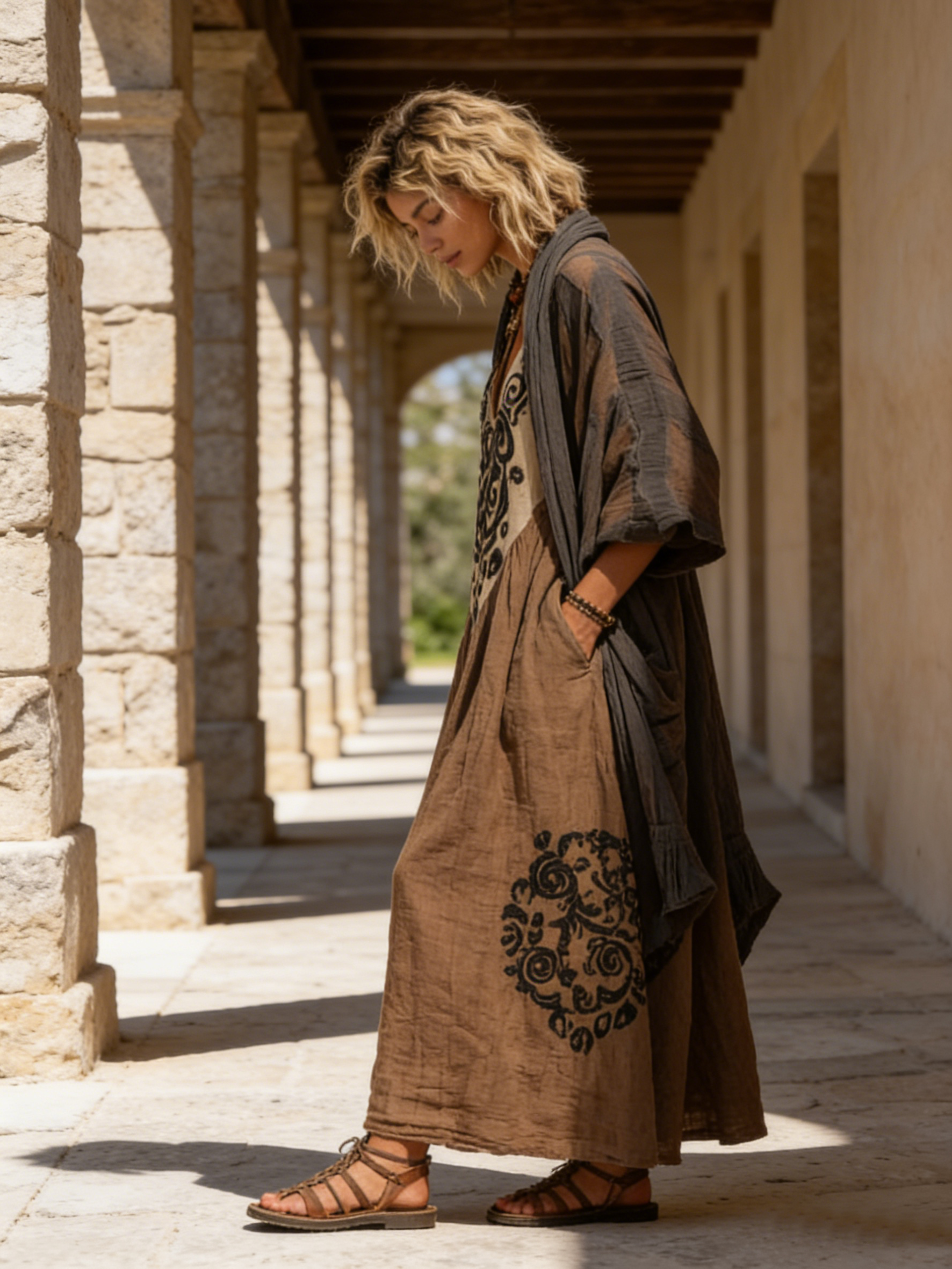 FRANKIE | Relaxed two-piece set with maxi dress