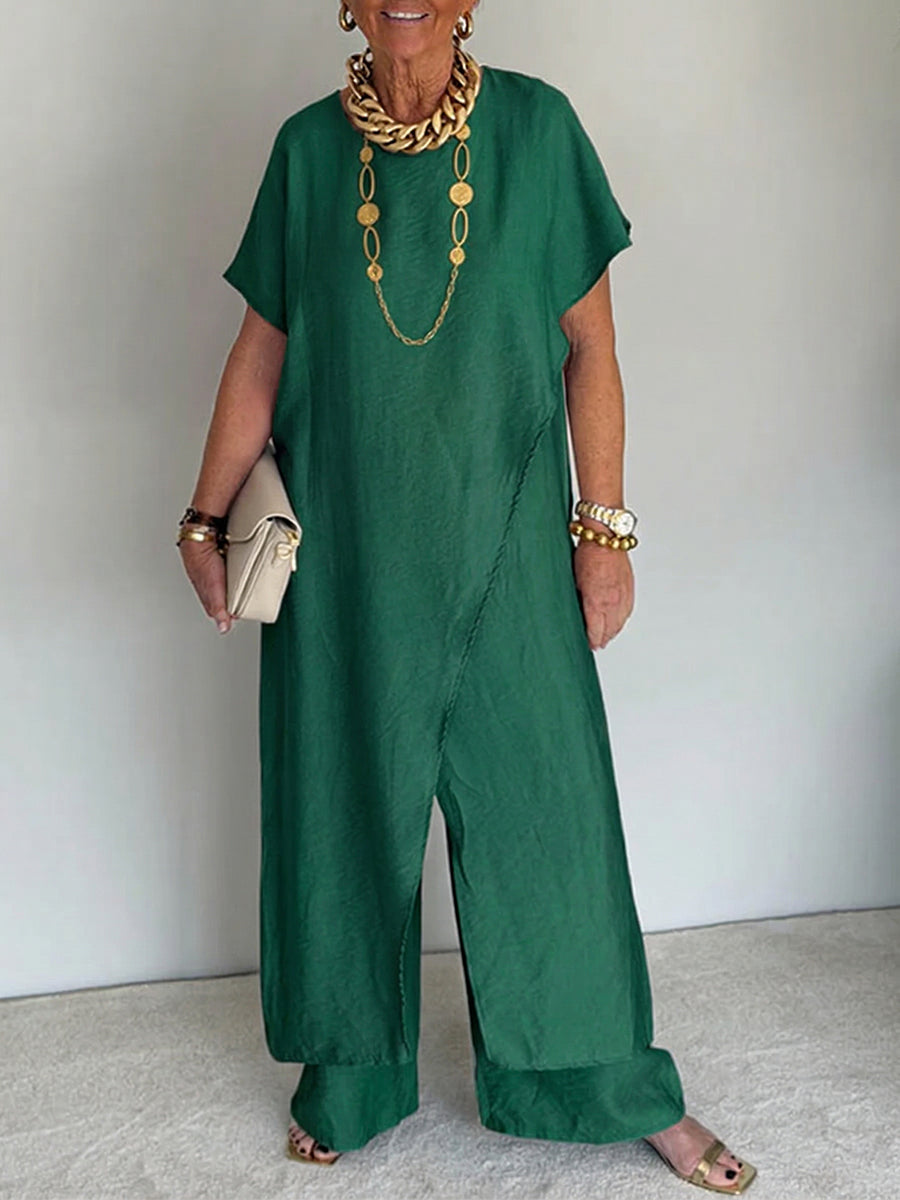 FRANKIE | Asymmetric two-piece set for weekend wear