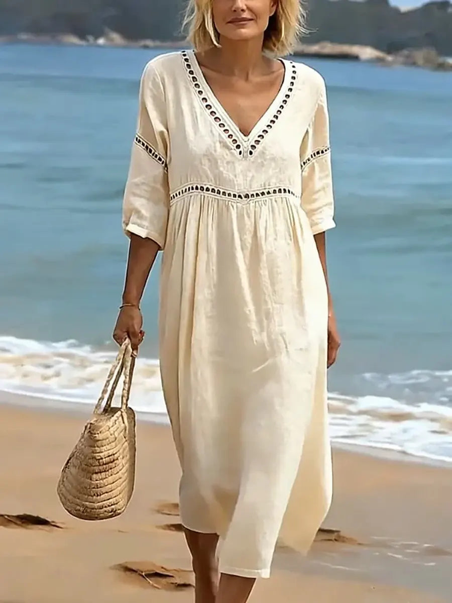 DAISY | V-neck dress with side pockets