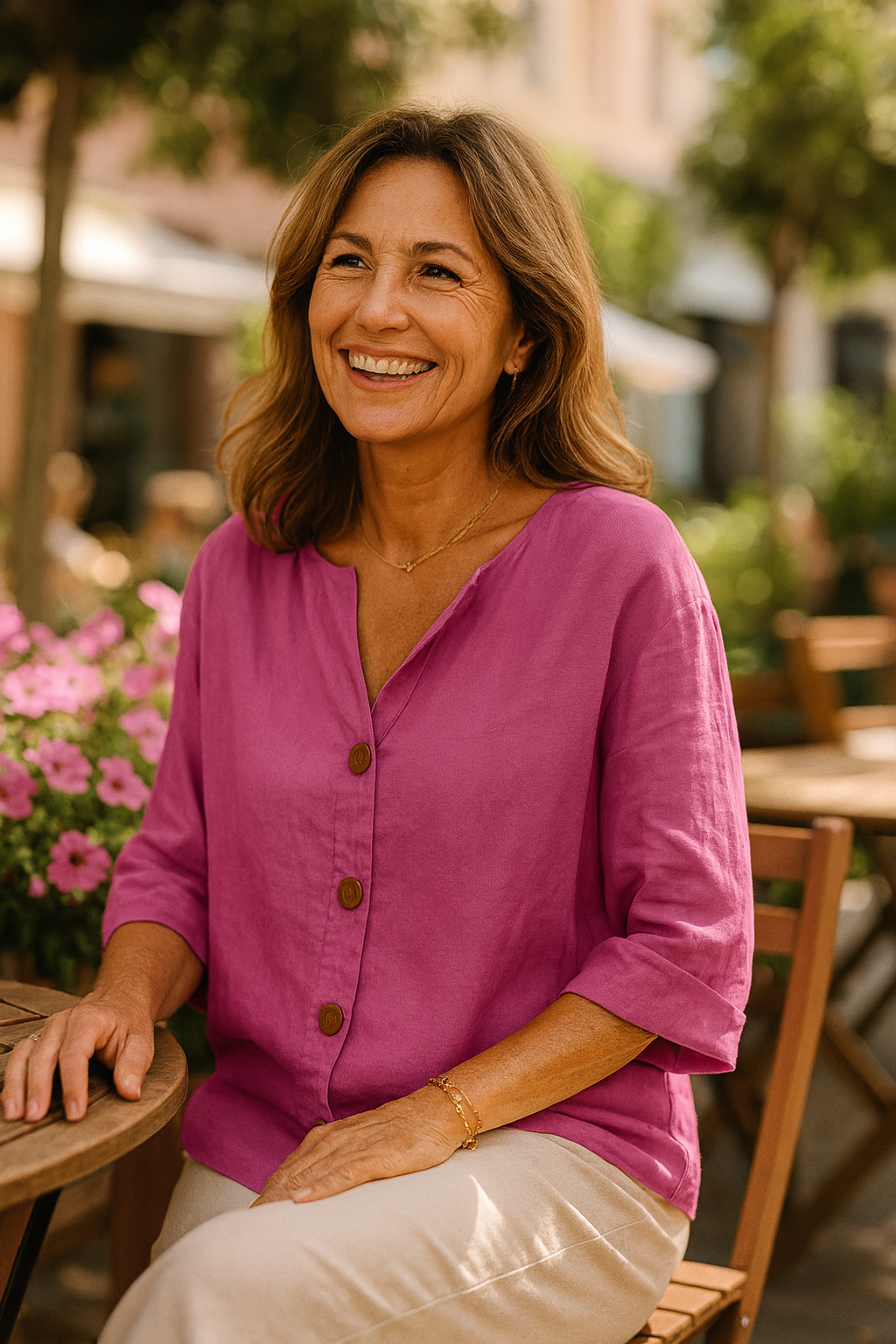 CLARA | Blouse with relaxed casual fit