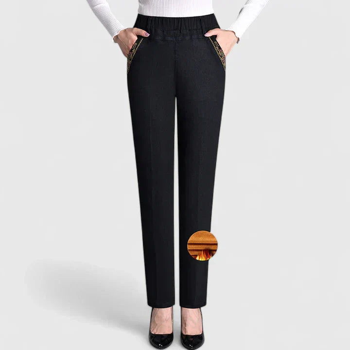 FLORALYSSA | Everyday pants with elastic waist